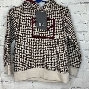 Zara Boys Beige Brown Hoodie size 2-3 Years NEW